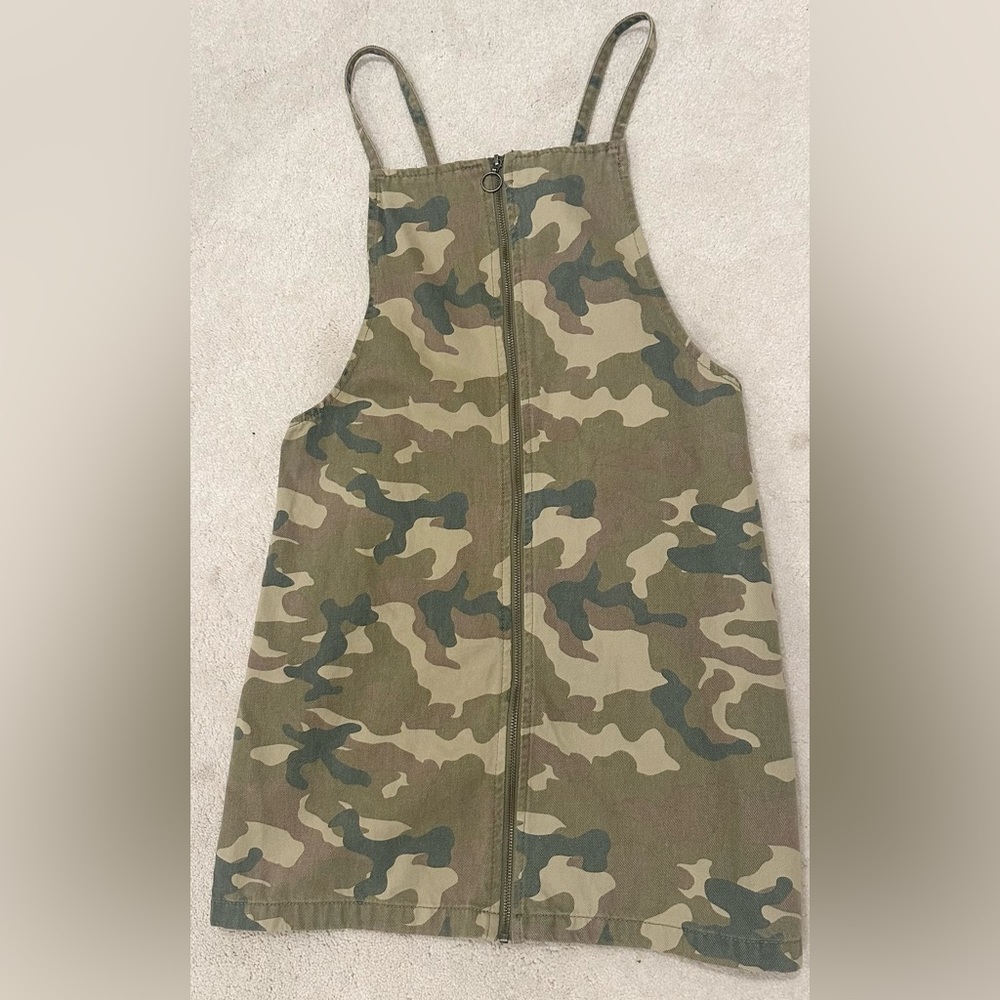 91 Cotton On Camo Zip Dress Size 4